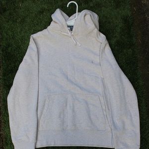 POLO RALPH LAUREN Men's Cream Classic Cotton-Blend Fleece Pullover Hoodie
